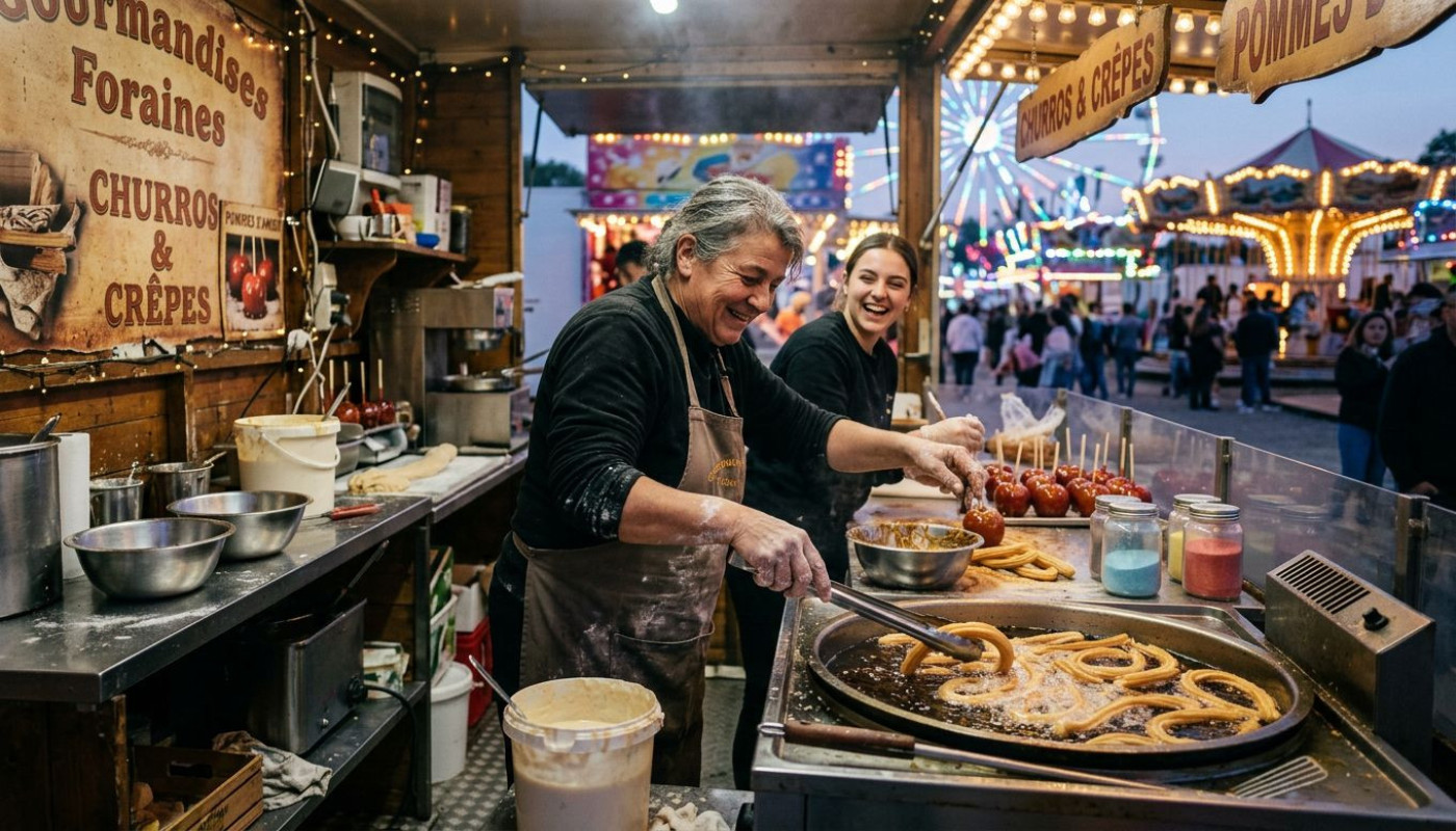 Dans les coulisses d’une fête foraine : l’art de la gourmandise vivante